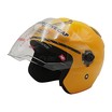 Мото шолом, відкритий (XL) (61-62см)"DAVID" D018 жовтий глянцевий (ABS) фото westvelo.com