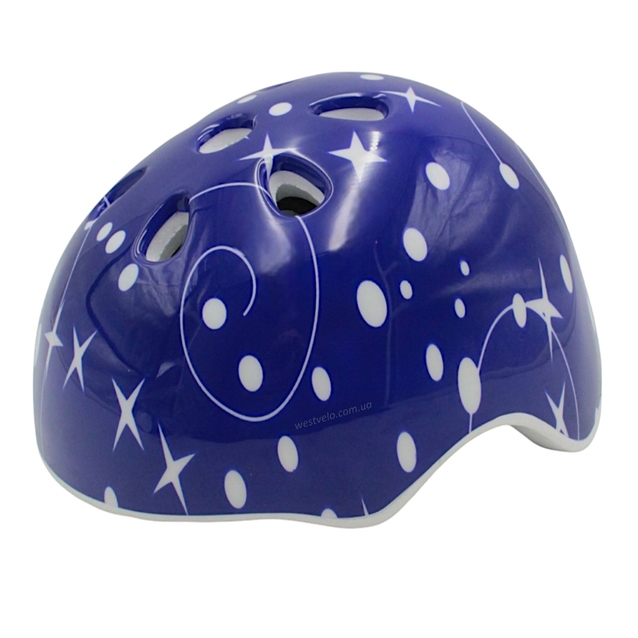 Вело шолом "TK Sport" 598 (55см) темно-синій з зірками фото westvelo.com
