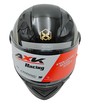 Мото шолом, закритий (XL) AXK (088) GTS MAX чорно-сірий глянцевий, вмонтовані окуляри з коміром фото westvelo.com