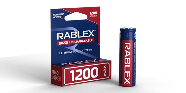 Батарейки акумуляторні Rablex 18650 Li-lon 1200mAh 1шт.