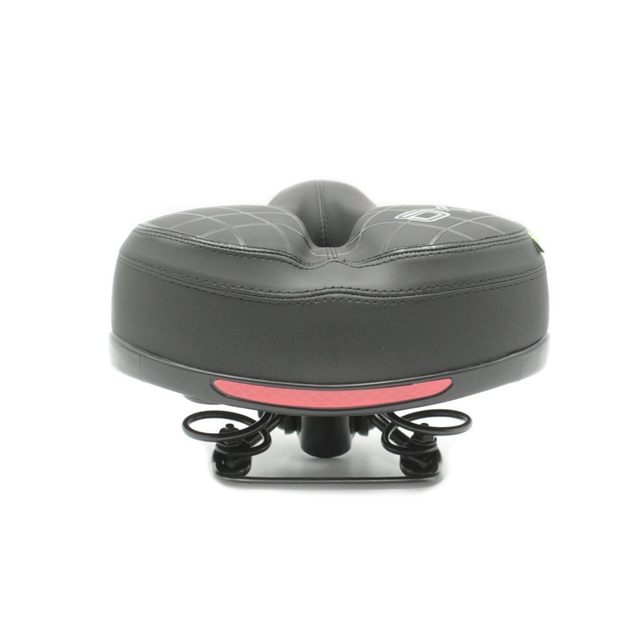 Сідло на пружинах з отвором "Клітинка" широке з катафотом фото westvelo.com