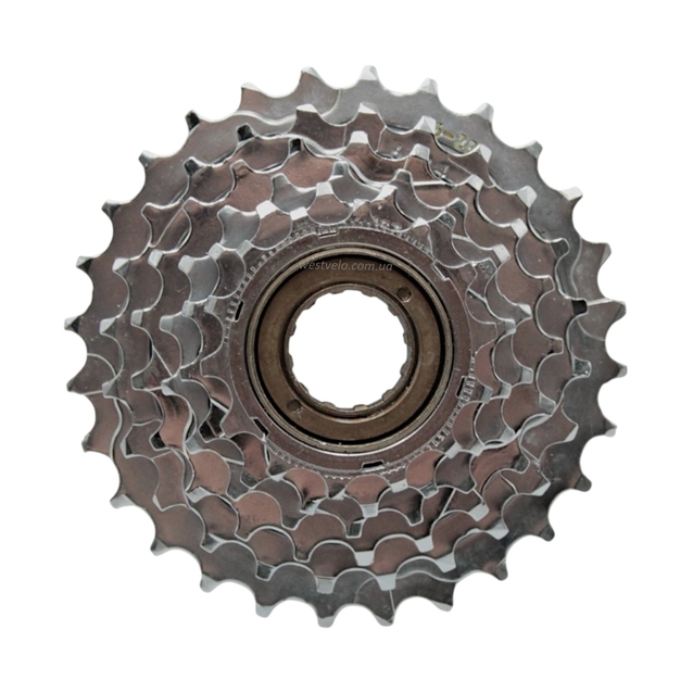 Зірка задня різьбова 6-рик нікель (14-28T) фото westvelo.com