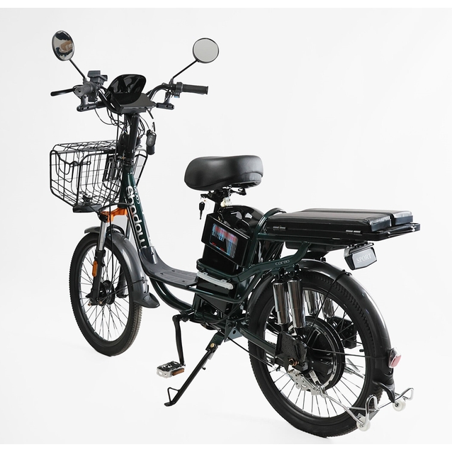 Електровелосипед 22 ST Corso «SHADOW» SH-8036-9 / с-31 сталь, 500W, акум 48V20AH, зелений фото westvelo.com
