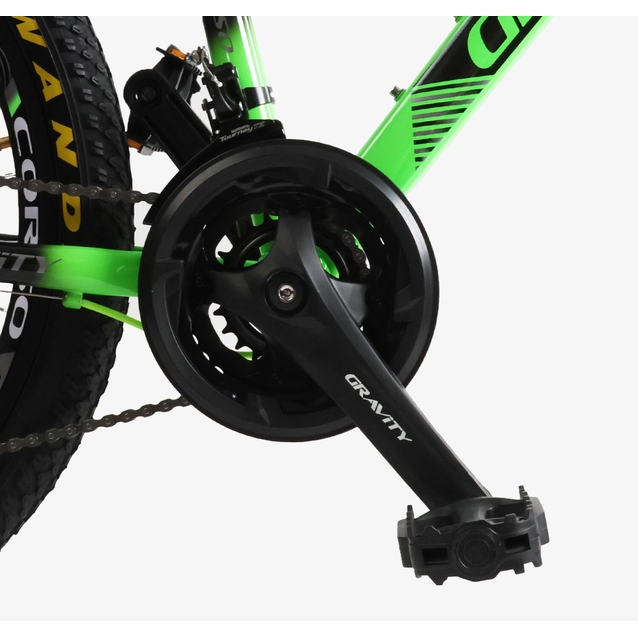 Велосипед 24 AL Corso «GRAVITY» GR-24558 алюміній 12", (к-т SHIMANO) салатовий фото westvelo.com