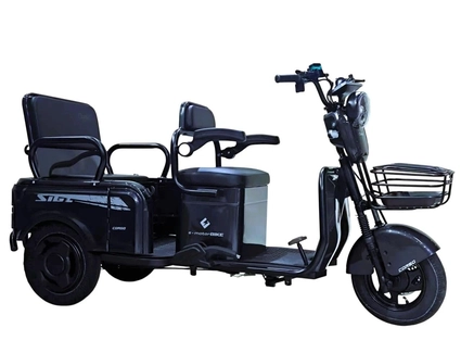Трицикл Corso «SIG L» SL-080177, двигун 1200W, акумулятор 72V 24Ah літій-марганцево-залізо-фосфатний, графітовий, колеса 10"