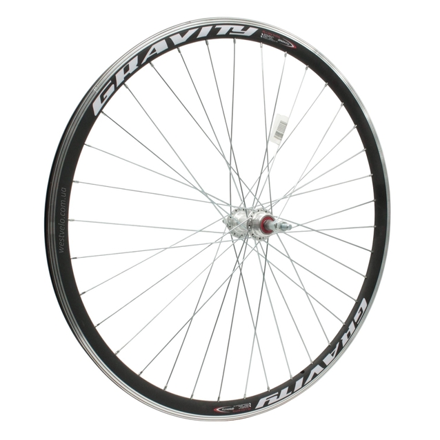 Колесо 28-29 зад, обід 2-ний чорний, втулка AL на промах (Gravity) фото westvelo.com