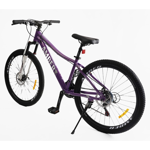 Велосипед 27.5 ST Corso «AMBER» MB-23960 сталь 15", (к-т SHIMANO) фіолетово-білий фото westvelo.com