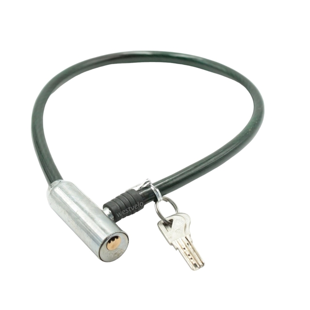 Замок метал на ключ Є на 0,65m (різні кольори) фото westvelo.com