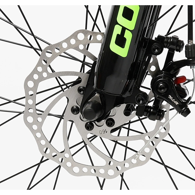 Велосипед 26 ST Corso «GENESIS»  T-26921 сталь 13", (к-т SunRun) графітово-салатовий фото westvelo.com