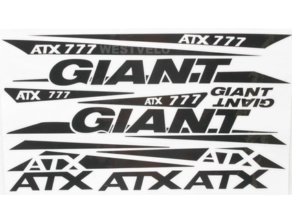 Наклейки GIANT білий фон, чорні