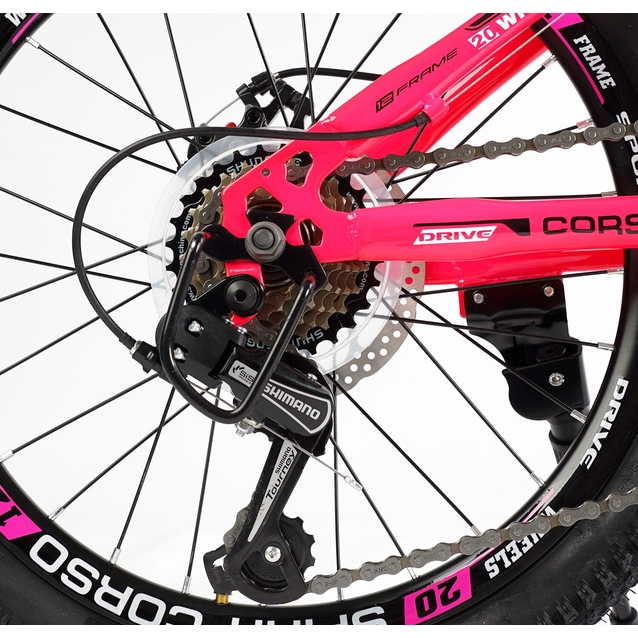 Велосипед 20 ST Corso «SPIRIT» ST-20701 сталь 12", (к-т SHIMANO) рожевий