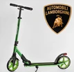 Самокат дитячий 2-х колісний, PU Lamborghini LB 3655 салатовий, 1 амортизатор фото westvelo.com