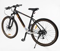 Велосипед 29 AL Corso «ENIGMA» NG-29305 алюміній 19", (к-т SHIMANO Alivio) вилка Santour гідравлічна, чорно-біло-помаранчевий фото westvelo.com