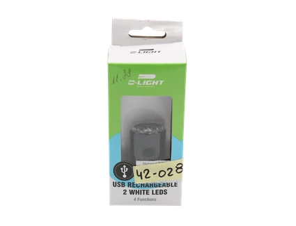 Фара usb DLIGHT 2 діоди, 4 режима, силіконове кр-ння
