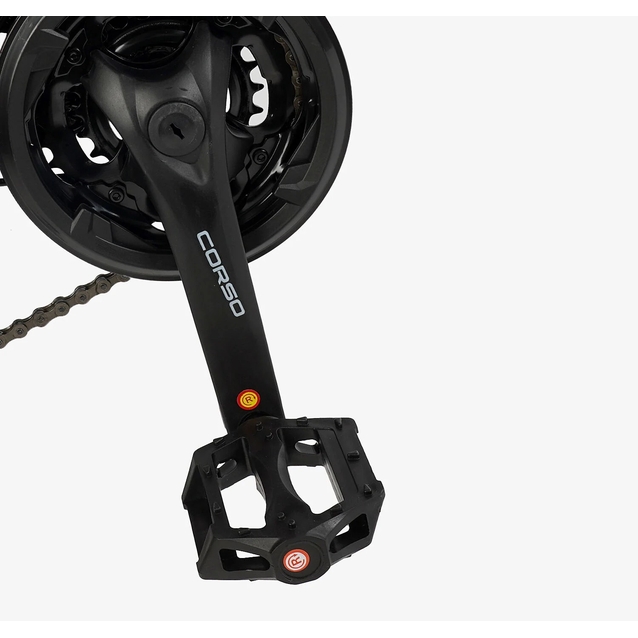 Велосипед 27.5 ST Corso «GENESIS» GS-27503 сталь 15", (к-т Saiguan) графітово-салатовий фото westvelo.com