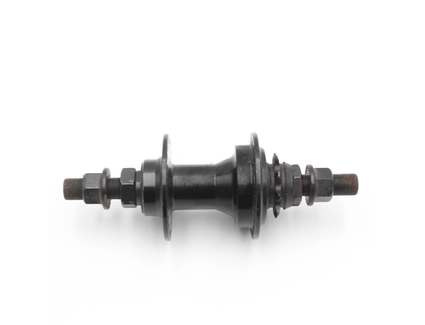 Втулка BMX, задня (AL) QUANDO, 4 пром підшипник, вісь 14мм гайки, ( 9Т ) чорний (14Gx48H)