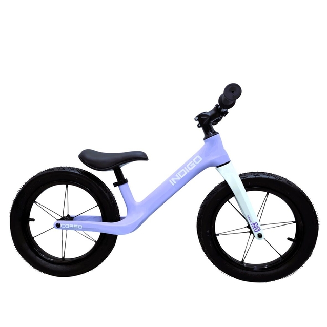 Велобіг 14 Corso надувні колеса, нейлонова рама «INDIGO»  D-6084-83 фіолетово-білий фото westvelo.com