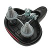 Сідло на подвійних пружинах CLASSIC чорно-сіре, з катафотом фото westvelo.com
