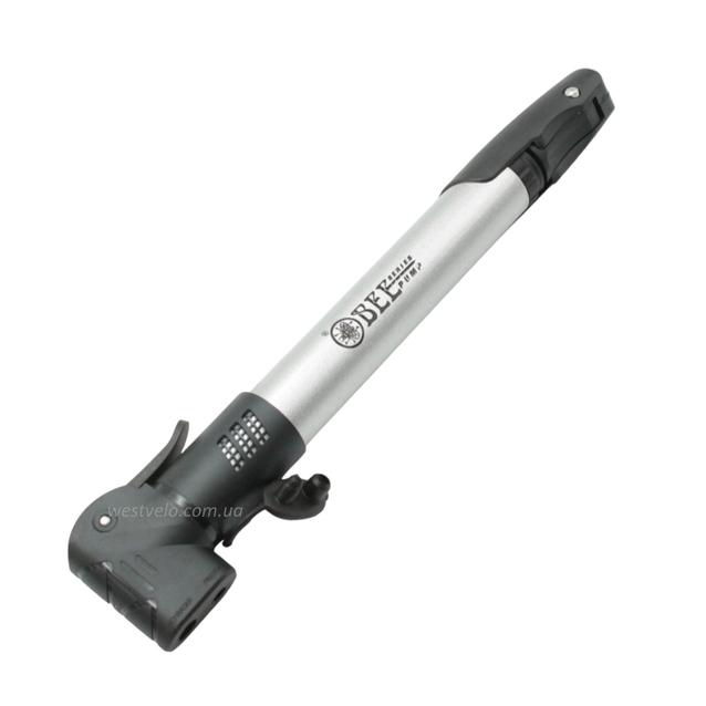 Насос вело BEE pump HP-13 AL сріблястий з кріпленням (AV/FV) фото westvelo.com