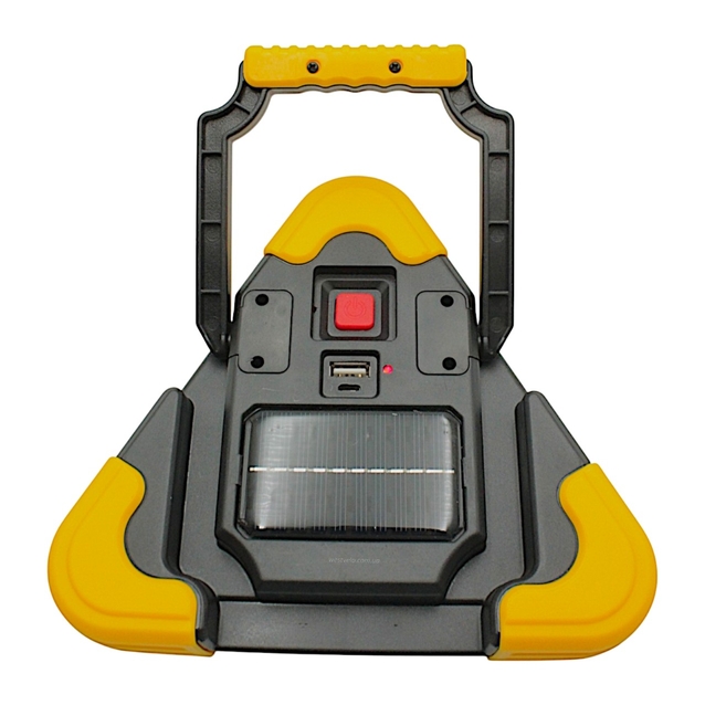 Ліхтар світлодіодний акумуляторний HB-6609, 4 режими, USB (500lm) сонячна батарея (знак аварійної зупинки) фото westvelo.com