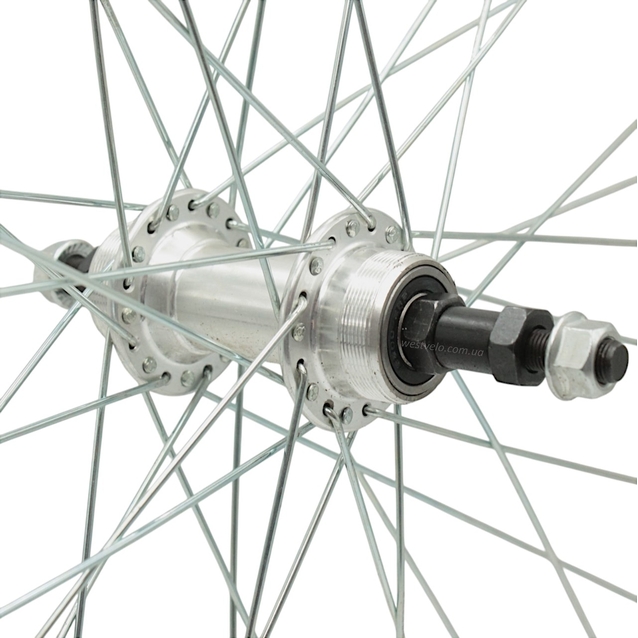 Колесо 27,5 зад, обід 2-ний чорний, втулка AL на промах, диск різьба фото westvelo.com