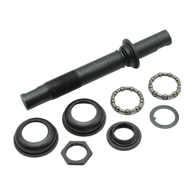 Каретка Мінськ Бубон ТИП 2 (вал різьбовий L-150 + чашки Ø35 мм, віночки 9 x 3/16") фото westvelo.com