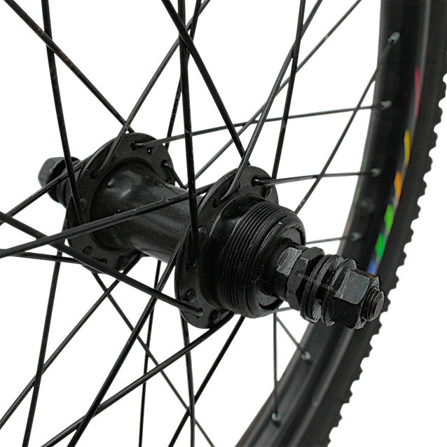 Колеса 20 перед+зад, обід 2-ний чорний, втулка М на віночках, диск різьба + камери і покришки (Viper) фото westvelo.com