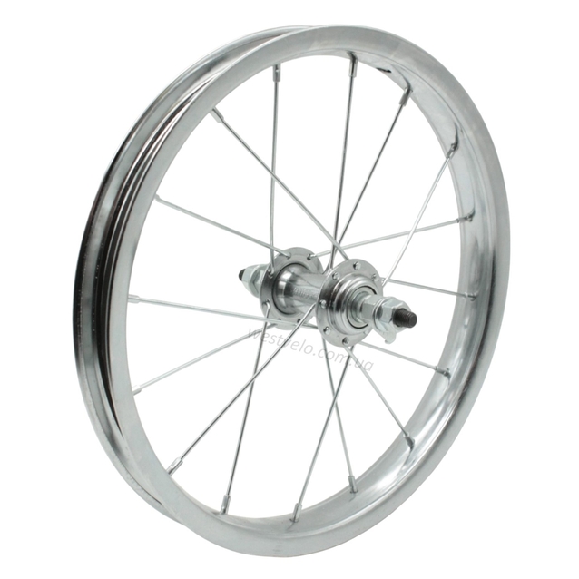 Колесо 12 перед обід нікель, з фліпером. фото westvelo.com