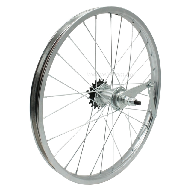 Колесо 20 зад, обід нікель, спиця 2мм, вт. Falcon + к-т.з фліпером. фото westvelo.com