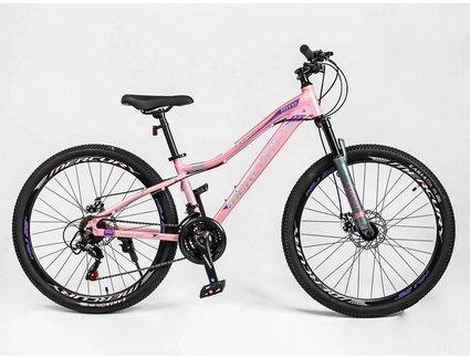 Велосипед 26 AL Corso «MERCURY» MR-26622 алюміній 13", (к-т SHIMANO) світло-рожевий