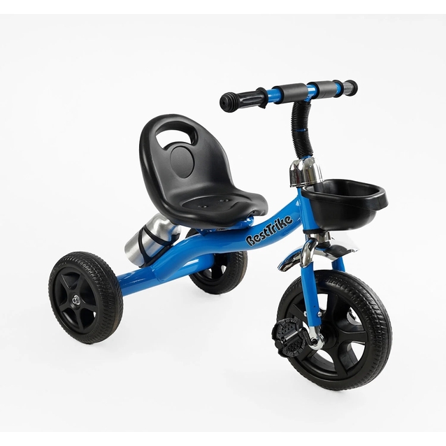 Дитячий велосипед 3-х колісний EVA (піна) Best Trike колеса 10-8, BS-11620 синій, сталева рама, кошик, бутилочка фото westvelo.com