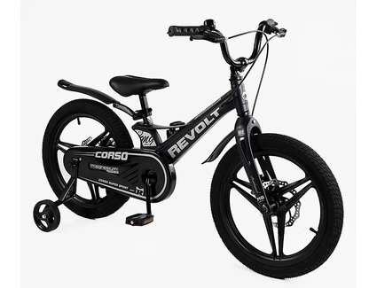 Дитячий велосипед 18 MG Corso «REVOLT» MG-18298, магнієва рама, чорний