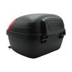 Кофр (багажник) для мотоцикла задній LIPAI 668 (424х415х296) 30L чорно-червоний з катафотом, швидко з'ємний фото westvelo.com