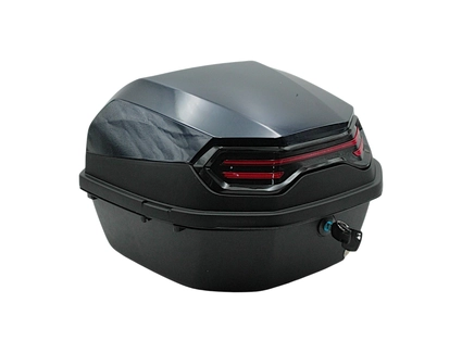 Кофр (багажник) для мотоцикла задній ROBIK 48 (400х400х280) 45L темно-синій з катафотом