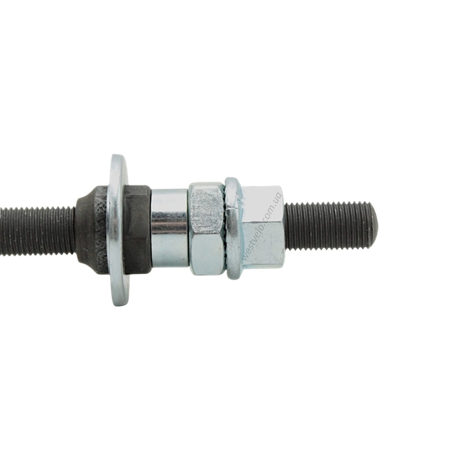 Вісь задньої втулки мтв з конусами QUANDO (KT-261R) L-175мм/М9 фото westvelo.com