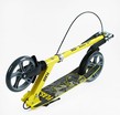 Самокат дитячий 2-х колісний, PU Best Scooter «FLASH» FL-14320 жовтий, Ø200mm, ручне гальмо, 1 амортизатор передній фото westvelo.com