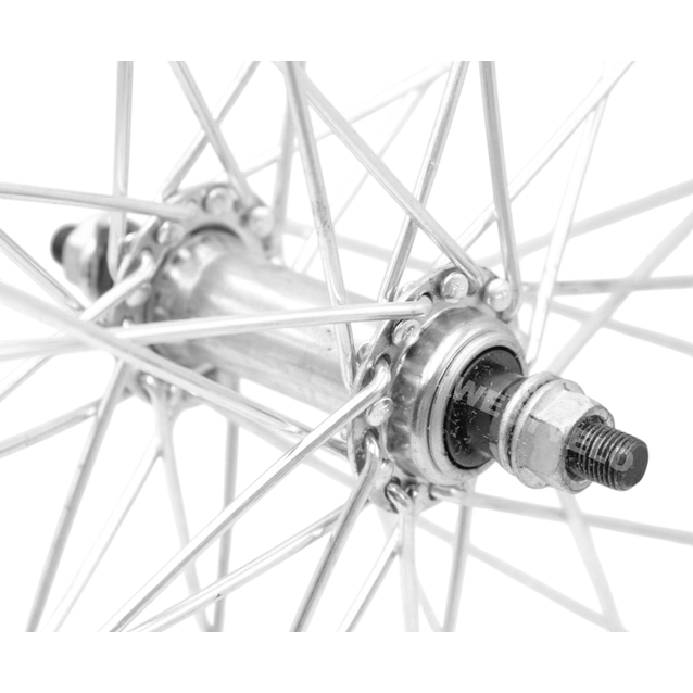 Колесо 26 перед, обід нікель, спиця 3мм, вт. ST. на віночках фото westvelo.com