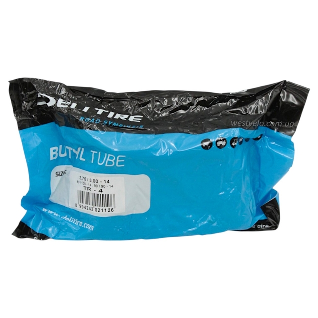 Камера "14" 2.75/3.00-14 (80/100-14,90/90-14) DELI TIRE Індонезія (TR-4) фото westvelo.com