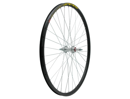 Колесо 28-29 зад, обід 2-ний чорний дисковий, втулка AL. на промах, диск різьба (Swift Drriv)