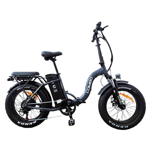 Електрофетбайк 20 AL Corso «COMBO» CM-80147 алюміній складний, двигун 750W, акумулятор 48V 20Ah літієвий, (к-т SHIMANO) графітовий + провід фото westvelo.com