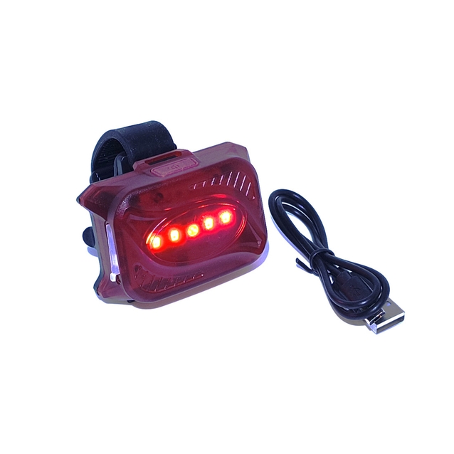 Габарит задній usb (micro) червоний ZB-882 фото westvelo.com