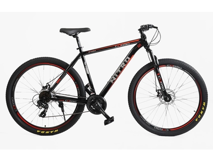 Велосипед 29 ST Corso «NEW-NITRO» NT-63500 сталь 21", (к-т SunRun) чорно-червоний