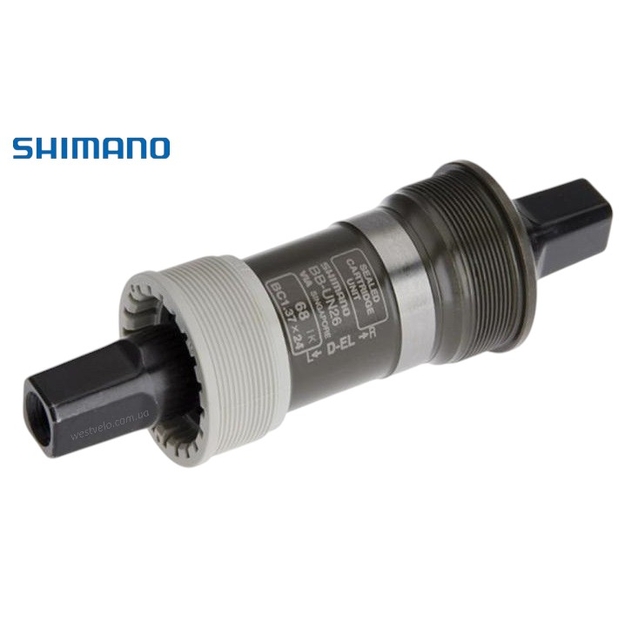 Картридж 127,5х68мм. SHIMANO BB-UN26 квадратний вал з болтами