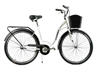 Міський велосипед 28 ST Corso «FORTUNA» FR-28637 сталь 20", білий (+к/к/б)