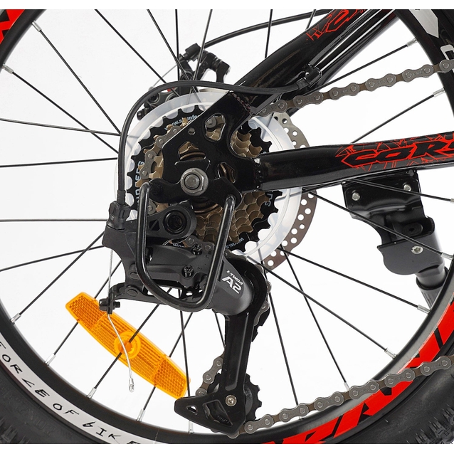 Велосипед 20 ST Corso «CRANK» CR-20257 сталь 11", (к-т LTWOO-A2) чорно-червоний фото westvelo.com