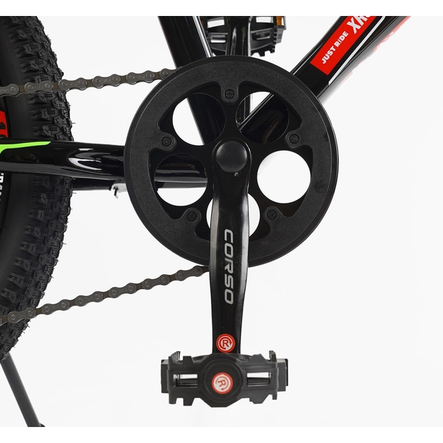 Велосипед 20 ST Corso «SPIRIT» ST-20316 сталь 12", (к-т SHIMANO) чорно-червоний фото westvelo.com