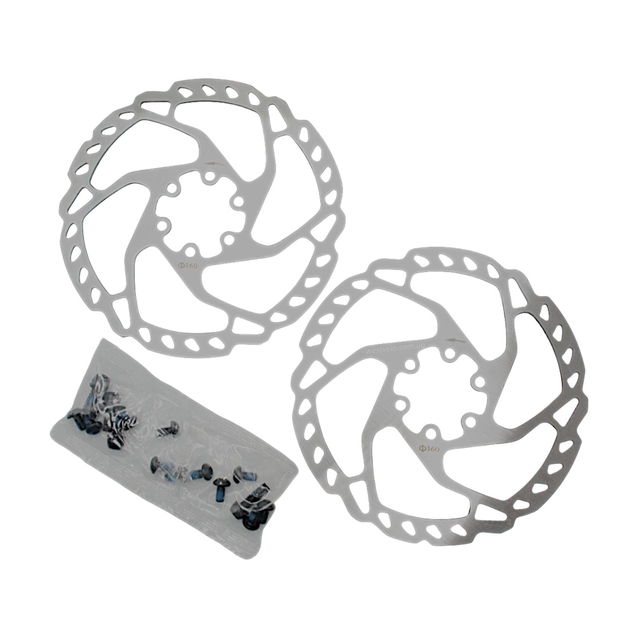 Дискові гальма SHUNFENG SF-M350+RT525 : 2 супорта F160/R140+F180/R160, 2 диски Ø160) AFT фото westvelo.com