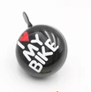 Дзвінок Green Cycle GCB-1058S «I LOVE MY BIKE» чорний Ø80мм фото westvelo.com