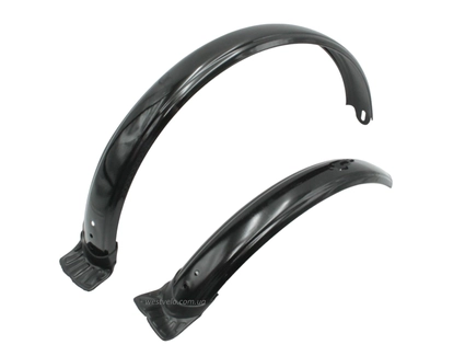 Крила 20 сталеві чорні з доточкою