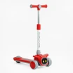 Самокат дитячий 3-х колісний, Skyper RD-0423 червоно-сірий, колеса PU Ø125mm зі світлом, музика та підсвічування платформи, складне кермо фото westvelo.com